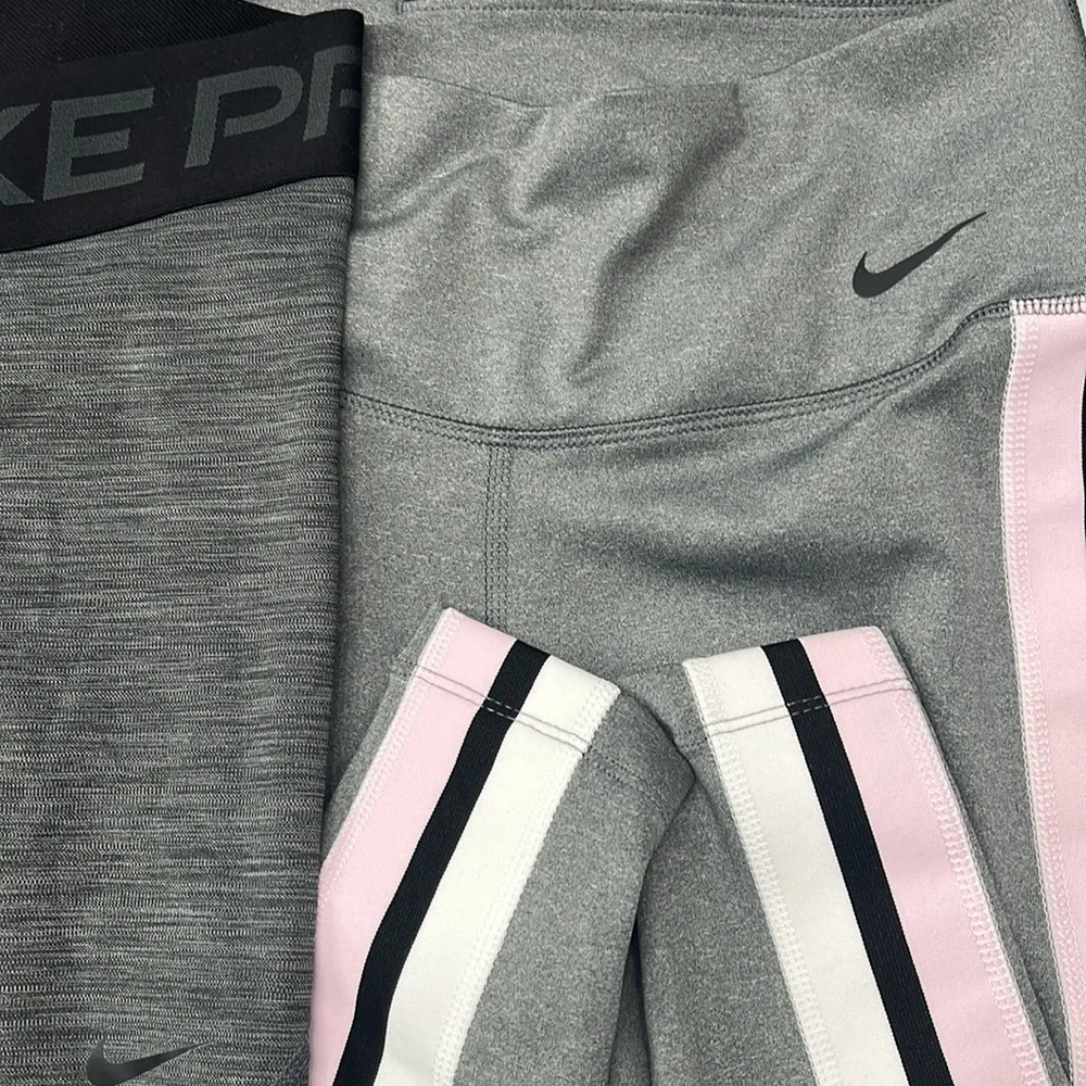 3 pair of Nike full length leggings. Like new! 2 sz xs and black sz small. - Picture 2 of 9